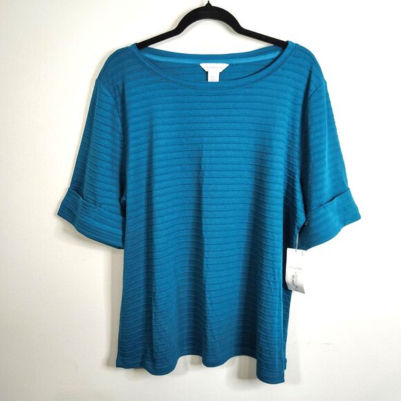 NEW! Bundle of 4 LIZ CLAIBORNE Short Sleeve Stretch XXL Women's Plus Size Shirts - Picture 5 of 6